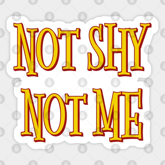 ITZY Not shy not me typography Sticker by Oricca